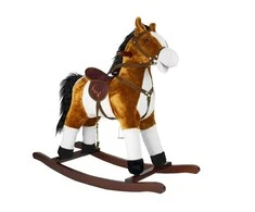 Lean Toys Pliušinis arkliukas su garsais, 74 cm