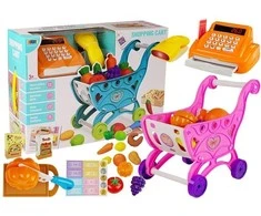 Lean Toys Žaislinis kasos aparatas su priedais vaikams nuo 3 metų