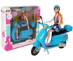 Lean Toys Lėlė su motoroleriu LeanToys