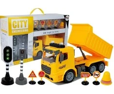Statybinė transporto priemonė su priedais Lean Toys