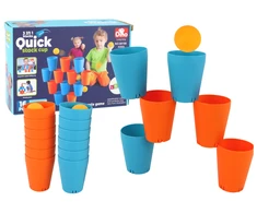 Jutiminis žaidimas dėlionė puodeliai 3in1 Lean toys, 16 d.