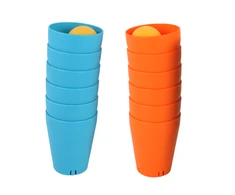 Jutiminis žaidimas dėlionė puodeliai 3in1 Lean toys, 16 d.