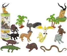 Lean Toys Australijos gyvūnų figūrėlių rinkinys LeanToys, 12 vnt.