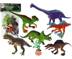 Zestaw Žaislinių dinozaurų rinkinys Lean Toys, 6 spalvos