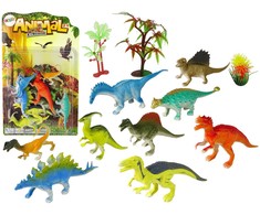 Žaislinių dinozaurų figūrėlių rinkinys Lean Toys Animal Kingdom, 9 vnt.