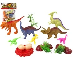 Žaislų rinkinys Dinozaurai su priedais Lean Toys