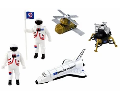 Kosminės stoties rinkinys Space Truck Rocket Lean Toys, 15 d.