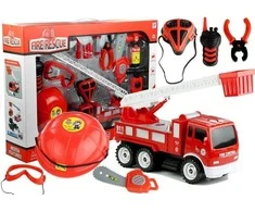 Lean Toys Gaisrininko rinkinys Fire Rescue, 14 vnt.