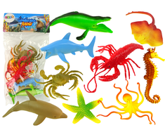 Vandenyno jūrų gyvūnų figūrėlių rinkinys Lean Toys, 9 vnt.