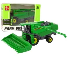 Žaislinis kombainas Lean Toys, žalias