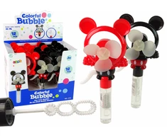 Lean Toys Muilo burbulų malūnėlis vaikams Mickey Mouse, 12x6x24 cm