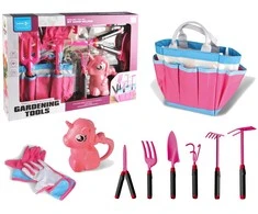 Zestaw Vaikiškas sodo rinkinys Gardening Tools, rožinis
