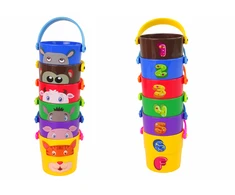 Lean Toys Kibirėlių su gyvūnėliais rinkinys Inna, 6 vnt.