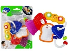 Lean Toys Kramtukas barškutis šviečiantys raktai