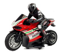 Lean Sport Nuotoliniu būdu valdomas sportinis motociklas 2.4G, raudonas