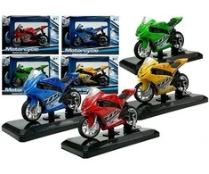 Lean Toys Žaislinis sportinis motociklas su garsais