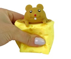 Lean Toys Žaislas sūrio gabaliukas su pele