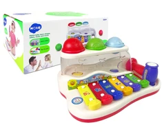 Lean Toys Ksilofonas su plaktuku vaikams nuo 18 mėn.