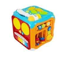 Lean Toys Interaktyvus lavinamasis kubas su plaktuku ir pianinu