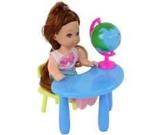 Lean Toys Lėlė mokytoja su mokine Kaibibi