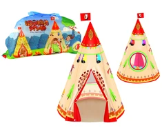 Lean Toys Palapinė vaikams Tipi Indian Garden Style, 160 x 105 cm