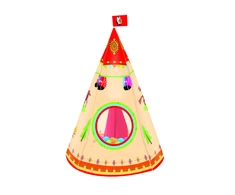 Lean Toys Palapinė vaikams Tipi Indian Garden Style, 160 x 105 cm