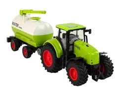 Lean Toys Traktorius su priekaba LeanToys Big Wheels Žalias Farm