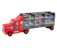 Lean Toys Sunkvežimis su automobiliukais, 12 vnt