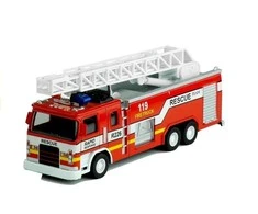 Lean Toys Gaisrinė mašina su 2 kopėčiomis