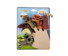 Lean Toys Guminės dinozaurų pirštų lėlės, 5 vnt.