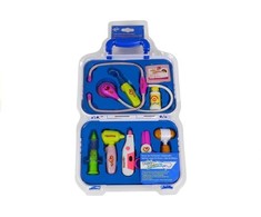 Lean Toys Jaunojo gydytojo rinkinys lagaminėlyje su priedais, 10 dalių