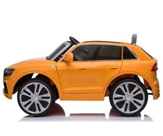 Lean Cars Elektromobilis vaikams Audi Q8 JJ2066, geltonas lakuotas