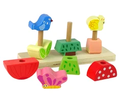 Dėlionė Lean Toys Rūšiuoklis Drugeliai ir paukščiai