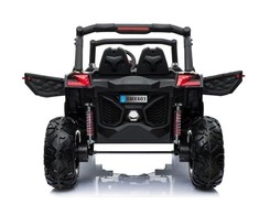 Lean Cars Dvivietis vaikiškas elektromobilis Buggy XMX603, juoda/žalia