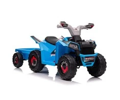 Lean Cars Akumuliatorinis keturratis su priekaba vaikams XMX630T, mėlynos spalvos
