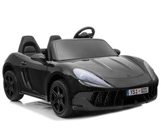 Lean Cars Didelis dvivietis elektromobilis vaikams YSA021A, juodas