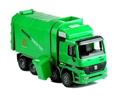 Šiukšliavežis Lean Toys, žalias