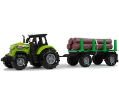 Lean Toys Žaislinis traktorius su priekaba, su garso efektais
