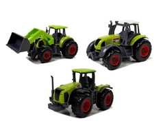Lean Toys Žemės ūkio transporto priemonių su gyvūnų figūromis rinkinys LeanToys