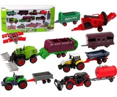 Žemės ūkio transporto priemonių rinkinys Lean Toys