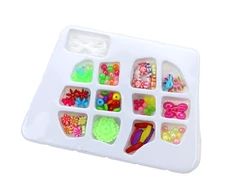 Lean Toys Kūrybinis karoliukų rinkinys papuošalams kurti