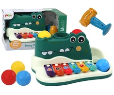 Cimbolai Krokodilas su priedais Lean Toys, 5 d.