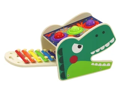 Lean Toys Edukacinis muzikinis žaislas Dinozauras