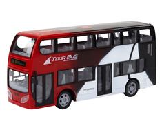 Lean Toys Nuotoliniu būdu valdomas dviaukštis autobusas su šviesomis 29x13.5x7.5 cm