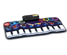 Lean Toys Muzikinis kilimėlis su pianinu ir instrumentais, 60x30 cm