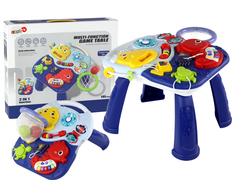 Edukacinis stalas 2in1 Sea Animals Basket Balls Lean Toys, mėlynas