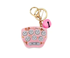 Lean Toys Elektroninis kišeninis žaidimas raktų pakabukas Pop It rožinis