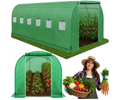 „Lean Garden“ folijos tunelinis šiltnamis daržovėms PRO rėmas 25 mm 10 x 4 x 2 m 40 m?