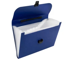 Lean Folder Folder Document Organizer Holder 13 Compartments Mėlyna A4