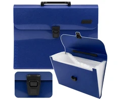 Lean Folder Folder Document Organizer Holder 13 Compartments Mėlyna A4